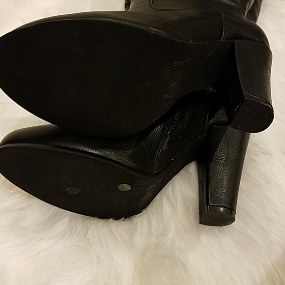 **SOLD**Torrid Knee High Black Boots Sz 8 - Picture 7 of 8